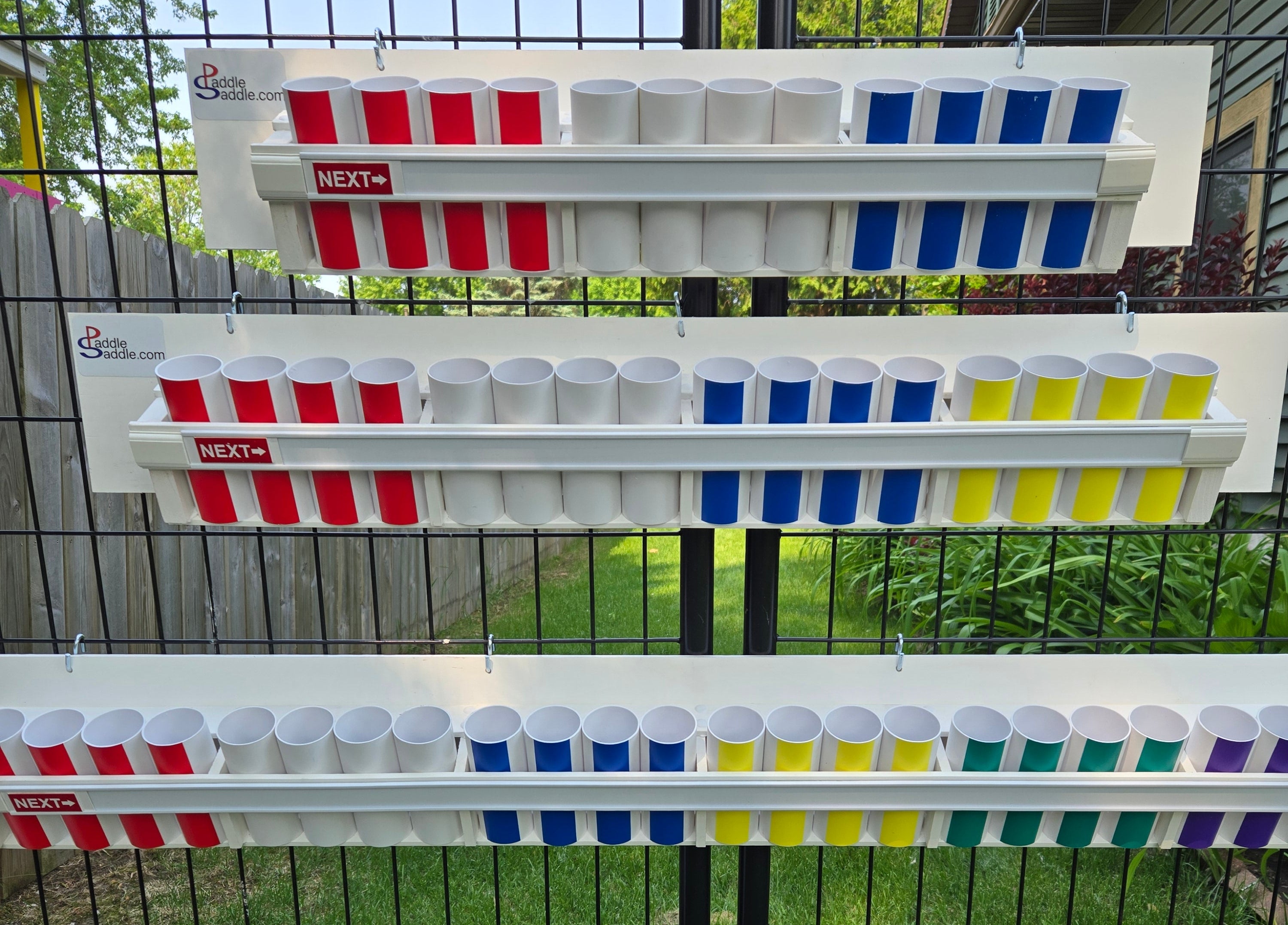 The Original PaddleSaddle – NEXTuP Pickleball Racks