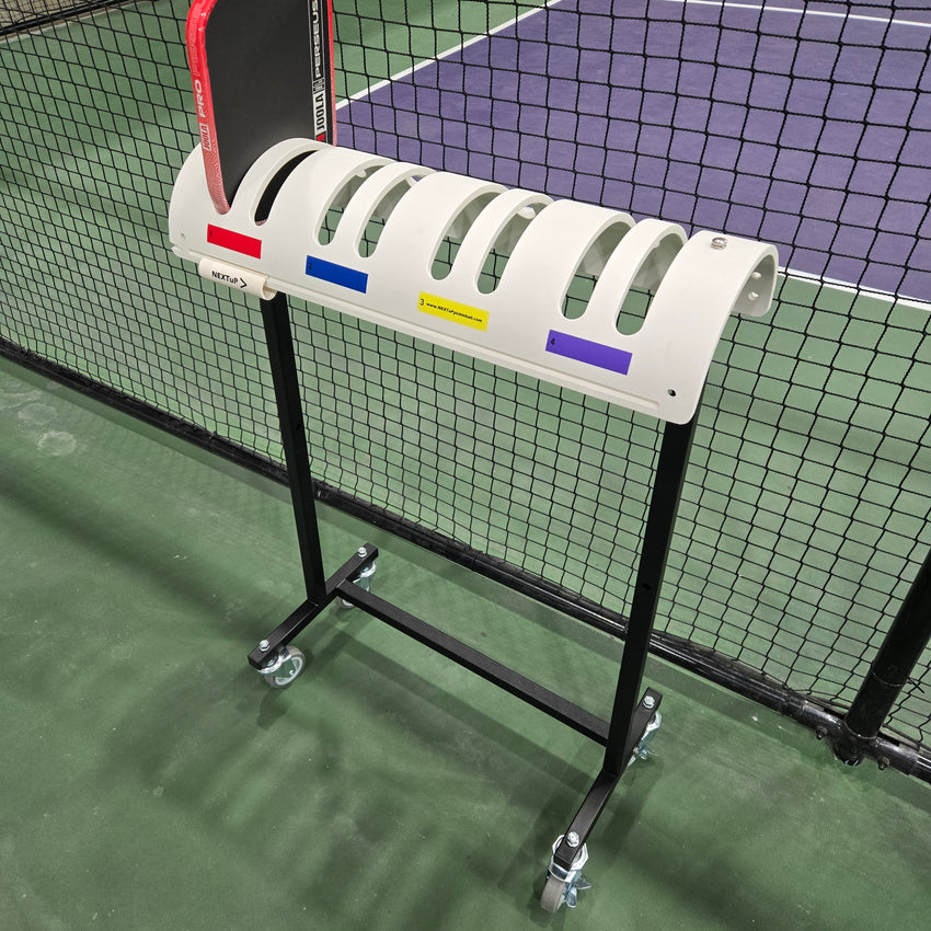 Padel Racket Movable Stand Total flexibility —NEXTuP Rolling Paddle Stand *Rack Sold Separately ...
