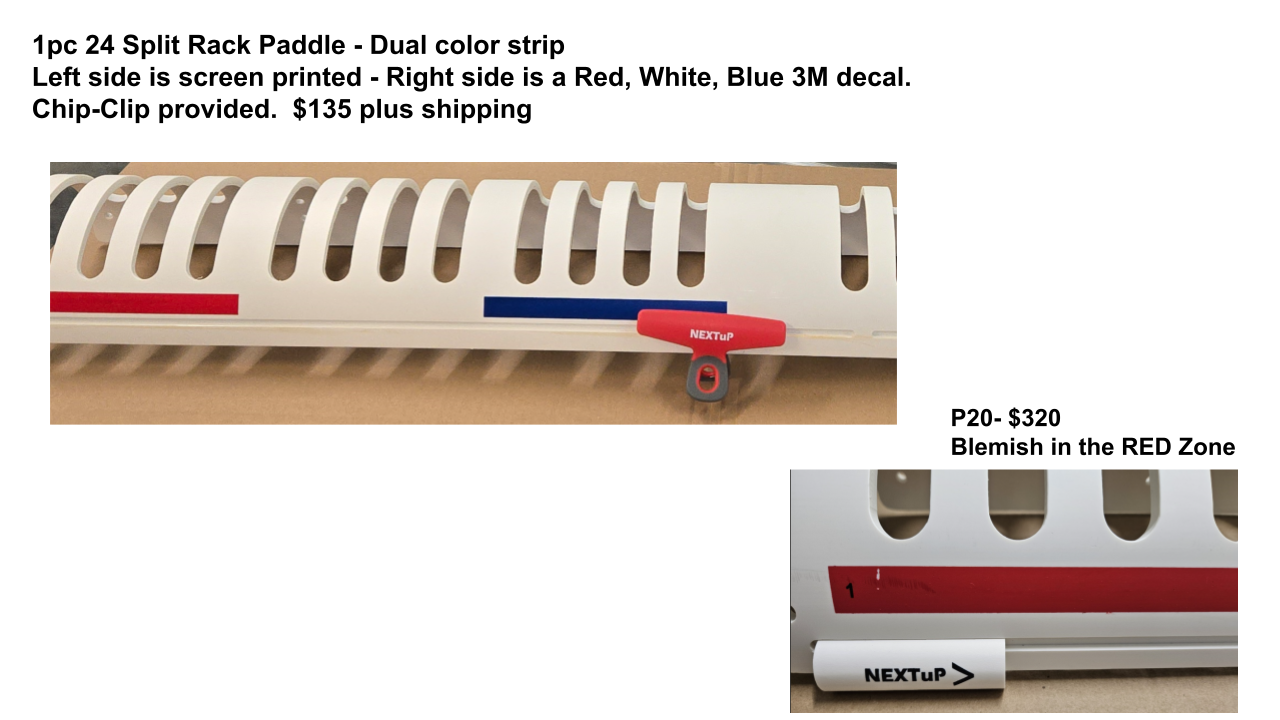 Save BIG!! Scratch & Dent Racks! Contact us for availability.
