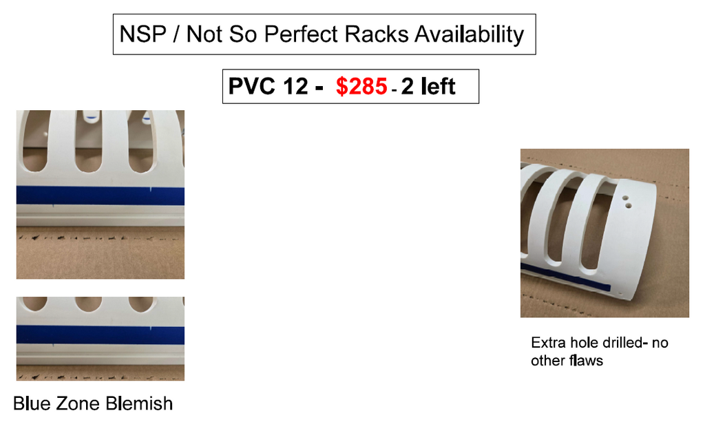 Save BIG! Flat Black Scratch & Dent Racks! Contact us for availability.