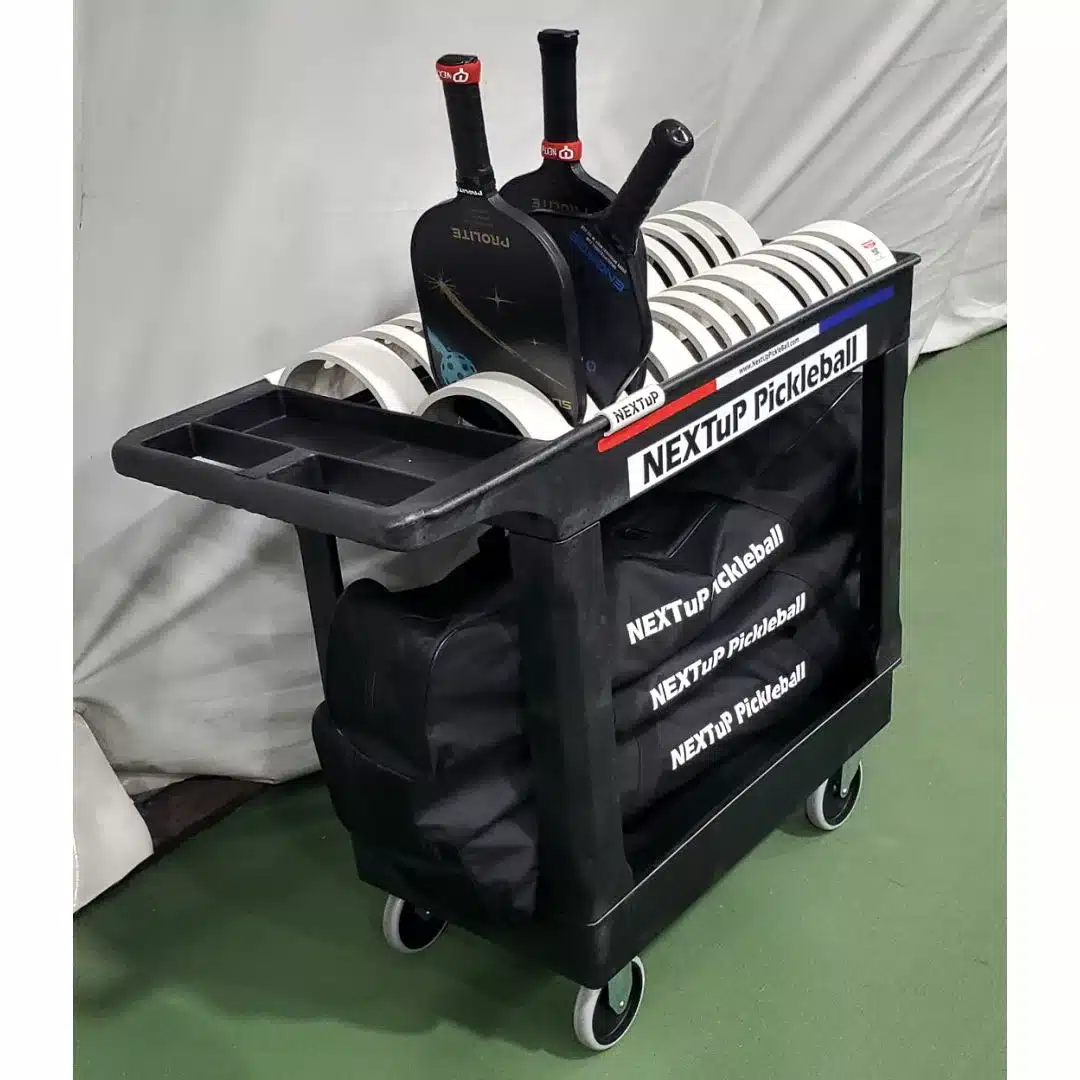 Poly Carty NEXTuP Poly Cart 12 or 24-paddle – NEXTuP Pickleball Racks
